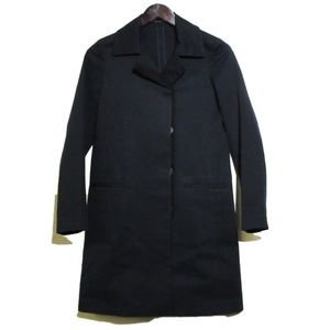 Theory Navy Blue Lightweight Overcoat Size P